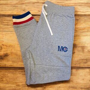 Mcnairy & co Sweatpants Mens Size Large Gray‎ Patriotic Cuffs Streetwear NWT